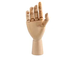 Mannequin main liderpapel pour peinture et dessin articule et flexible en bois de pin 18 cm certifie fsc