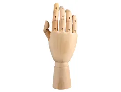 Mannequin main liderpapel pour peinture et dessin articule et flexible en bois de pin 18 cm certifie fsc
