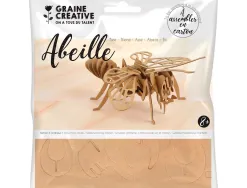 Maquette abeille graine creative carton a assembler decorer personnaliser 230x90x230mm