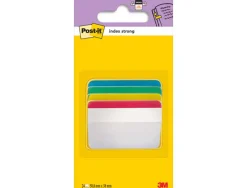 Marque-pages post-it index rigide 50,8x38mm coloris assortis 24f