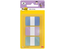 Marque-pages post-it index strong coloris pastel assortis 1 set 3x12 unites