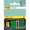Marque-pages post-it standard index 25x44mm 50f coloris vert