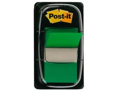 Marque-pages post-it standard index 25x44mm 50f coloris vert