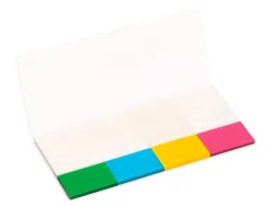 Marque-pages q-connect 25x45mm 160f repositionnable 4 coloris transparents pack 4x40