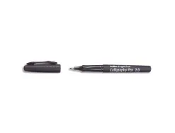 Marqueur artline calligraphie largeur trait 2mm pointe fibre encre base eau sans xylène prise ergonomique coloris noir