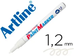 Marqueur artline permanent paint marker 440 pointe fine conique 1.2mm encre pigmentée base d'huile coloris blanc
