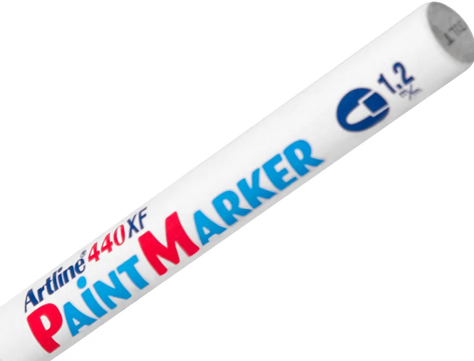 Marqueur artline permanent paint marker 440 pointe fine conique 1.2mm encre pigmentée base d'huile coloris blanc