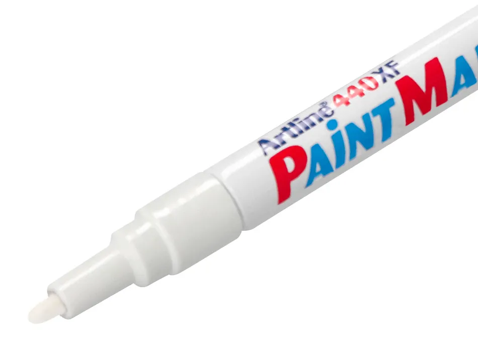 Marqueur artline permanent paint marker 440 pointe fine conique 1.2mm encre pigmentée base d'huile coloris blanc