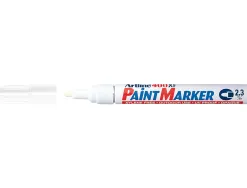 Marqueur artline permanent paint marker 400 pointe moyenne conique 2.3mm encre pigmentée base d'huile coloris blanc