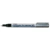 Marqueur artline permanent pointe large biseautée 2.5mm tous supports corps métal encre pigmentée résiste eau argent