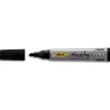 Marqueur bic permanent marking 2000 pointe ogive tracé 2.5mm corps plastique encre base alcool coloris noir