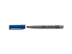 Marqueur bic permanent marking 1445 tracé 1mm encre base alcool inodore corps plastique multiusage coloris bleu