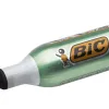 Marqueur bic permanent onyx marker 1481 pointe biseautée 4/7mm tous supports noir pack 20 unités + 4 gratuits