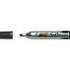 Marqueur bic permanent onyx marker 1591 pointe biseautée tracé 4/7mm tous supports corps métal grande contenance noir