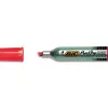 Marqueur bic permanent onyx marker 1481 pointe biseautée tracé 4/7mm tous supports corps métal rouge