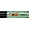 Marqueur bic permanent onyx marker 1482 pointe ogive tracé 4mm tous supports corps métal noir