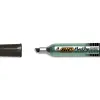 Marqueur bic permanent onyx marker 1481 pointe biseautée tracé 4/7mm tous supports corps métal noir