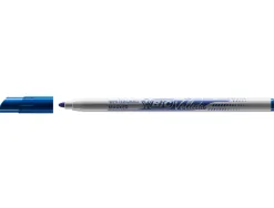 Marqueur bic velleda 1721 effaçable pointe ogive 1mm encre alcool sans odeur corps plastique bleu