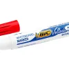 Marqueur bic velleda 1701 effaçable pointe ogive tracé 1.5mm encre base alcool inodore corps plastique rouge