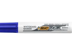 Marqueur bic velleda 1711 effaçable pointe ogive tracé 2mm corps plastique encre cétone bleu