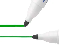 Marqueur bic velleda 1701 effaçable pointe ogive tracé 1.5mm encre base alcool inodore corps plastique vert