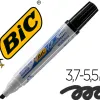 Marqueur bic velleda 1751 effaçable pointe biseautée tracé 2/5mm encre base alcool inodore corps plastique noir