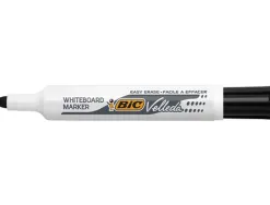 Marqueur bic velleda 1711 effaçable pointe ogive tracé 2mm corps plastique encre cétone boîte 4 unités