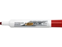Marqueur bic velleda 1711 effaçable pointe ogive tracé 2mm corps plastique encre cétone boîte 4 unités