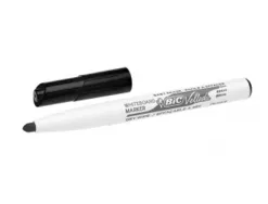 Marqueur bic velleda 1741 effaçable pointe ogive tracé 2mm encre cétone format stylo grande longévité noir