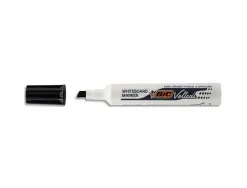 Marqueur bic velleda 1791 effaçable pointe biseautée tracé 2/5mm corps plastique encre cétone noir