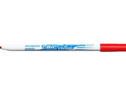 Marqueur bic velleda 1721 effaçable pointe ogive 1mm encre alcool sans odeur corps plastique rouge