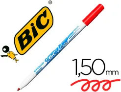 Marqueur bic velleda 1721 effaçable pointe ogive 1mm encre alcool sans odeur corps plastique rouge