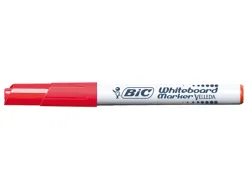 Marqueur bic velleda 1741 effaçable pointe ogive tracé 2mm encre cétone format stylo grande longévité rouge