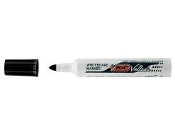 Marqueur bic velleda 1711 effaçable pointe ogive tracé 2mm corps plastique encre cétone noir
