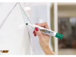 Marqueur bic velleda 1711 effaçable pointe ogive tracé 2mm corps plastique encre cétone noir