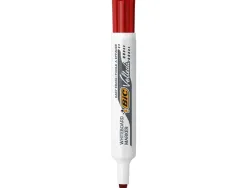 Marqueur bic velleda 1711 effaçable pointe ogive tracé 2mm corps plastique encre cétone rouge