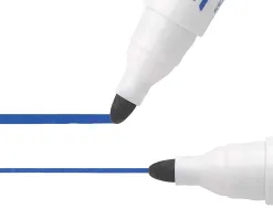 Marqueur bic velleda 1701 effaçable pointe ogive tracé 1-5mm encre base alcool inodore corps plastique bleu