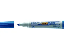 Marqueur bic velleda 1701 effaçable pointe ogive tracé 1-5mm encre base alcool inodore corps plastique bleu