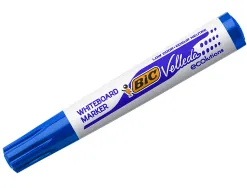 Marqueur bic velleda 1701 effaçable pointe ogive tracé 1-5mm encre base alcool inodore corps plastique bleu