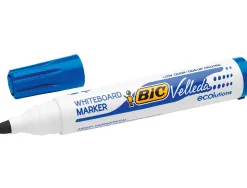 Marqueur bic velleda 1701 effaçable pointe ogive tracé 1-5mm encre base alcool inodore corps plastique bleu