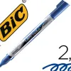 Marqueur bic velleda pocket effaçable pointe ogive tracé 3mm encre liquide base alcool format poche bleu