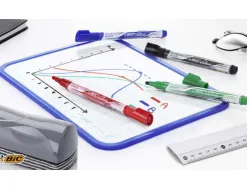 Marqueur bic velleda pocket effaçable pointe ogive tracé 3mm encre liquide base alcool format poche vert
