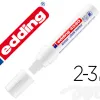 Marqueur edding 4090 craie liquide special fenetres verres ardoises pointe large biseautee couleur blanc