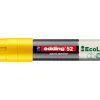 Marqueur edding 55 ecoline peinture base eau pointe biseautee 4/15mm coloris jaune