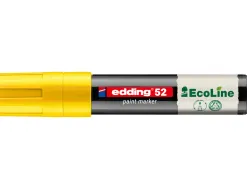 Marqueur edding 55 ecoline peinture base eau pointe biseautee 4/15mm coloris jaune