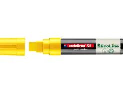 Marqueur edding 55 ecoline peinture base eau pointe biseautee 4/15mm coloris jaune
