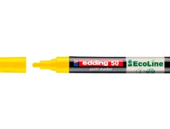 Marqueur edding 50 ecoline peinture base eau pointe ogive 2/3mm coloris jaune