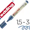 Marqueur edding 21 ecoline permanent rechargeable pointe ogive 1,5/3mm coloris bleu