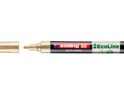 Marqueur edding 50 ecoline peinture base eau pointe ogive 2/3mm coloris or