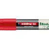 Marqueur edding 55 ecoline peinture base eau pointe biseautee 4/15mm coloris rouge